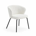 Chaise en tissu avec pieds en métal